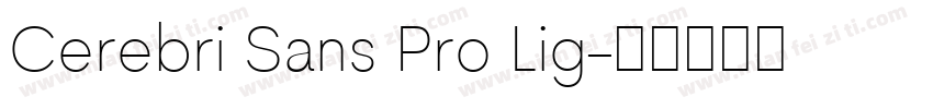 Cerebri Sans Pro Lig字体转换